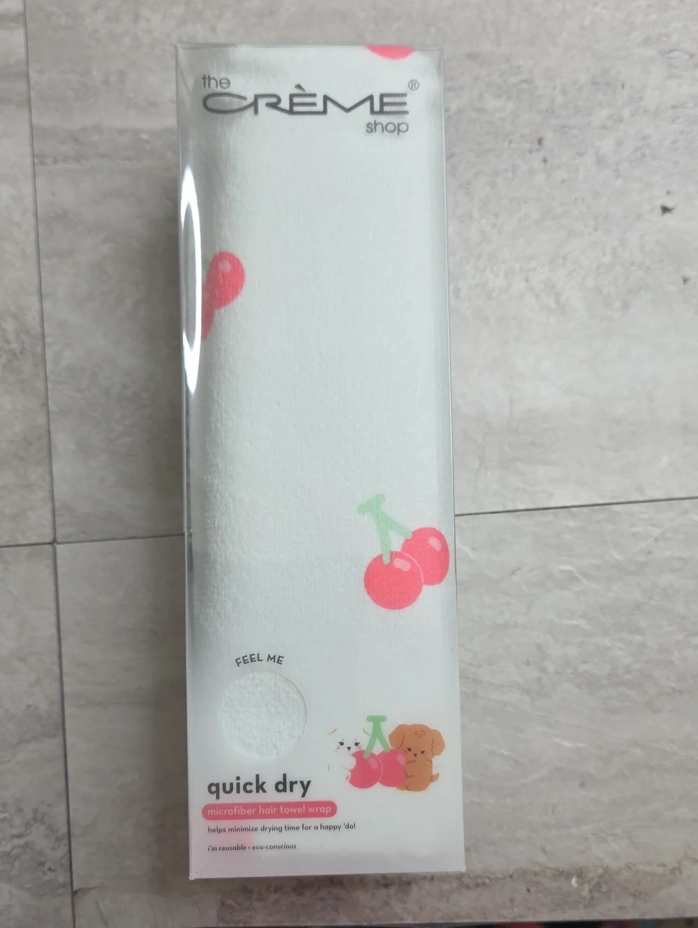 The Crème Shop Quick Dry Microfiber Hair Towel Wrap Reusable